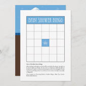 Baby Shower Bingo - Blue (Front/Back)