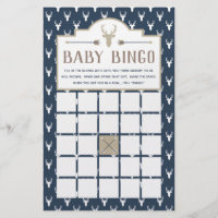 Baby Shower Bingo, Deer Baby Shower Flyer