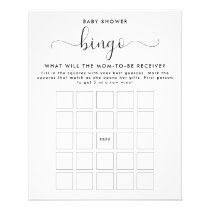 Baby Shower Bingo Flyer