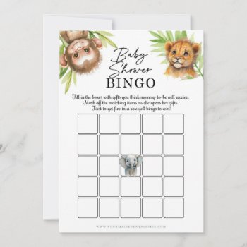Baby Shower Bingo Game by YourMainEvent at Zazzle
