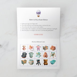Baby Shower Bingo Game Board9. Fun Party Holiday Card