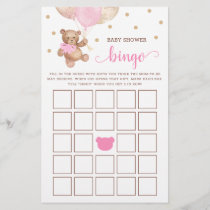 Baby Shower Bingo Game Teddy Bear