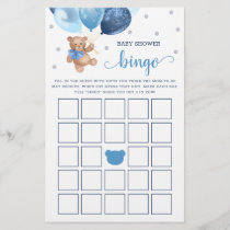 Baby Shower Bingo Game Teddy Bear