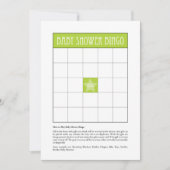 Baby Shower Bingo - Green (Front)