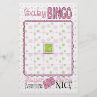 Baby Shower BINGO