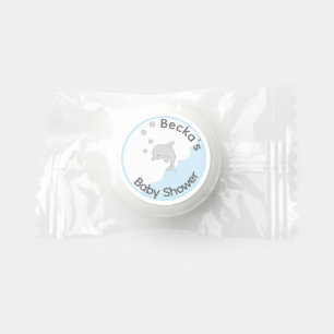 Baby Shower Blue Dolphins in a Bubble Life Saver® Mints