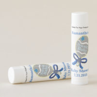 Baby Shower Blue Rattle Lip Balm