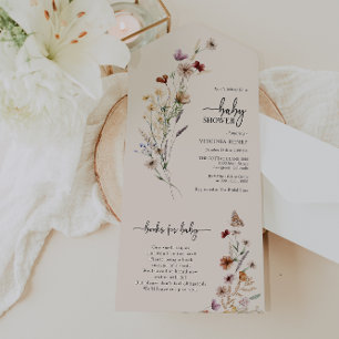 Baby Shower Boho All In One Invite