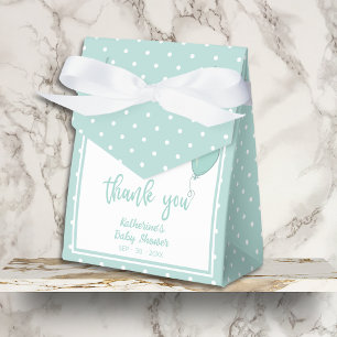Baby Shower BOHO Gender Neutral Mint Green Favor Boxes
