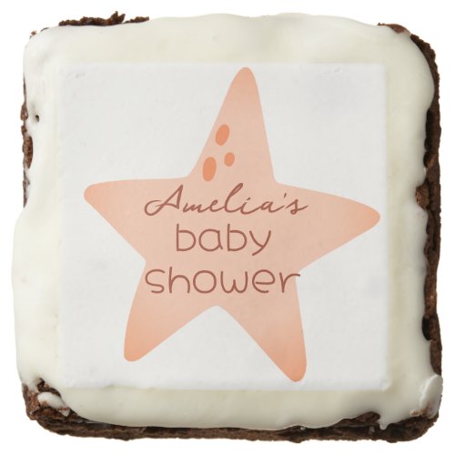 Baby Shower Boho Peachy Weather Brownie