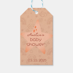Baby Shower Boho Peachy Weather Gift Tags