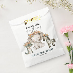 Baby Shower Boho Safari Favor Bag