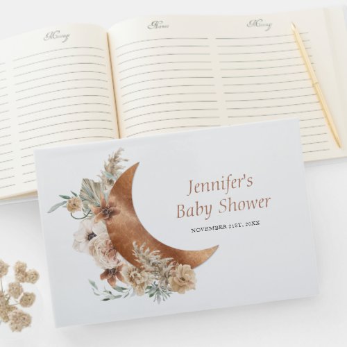 Baby Shower Boho Terracotta Guest Book
