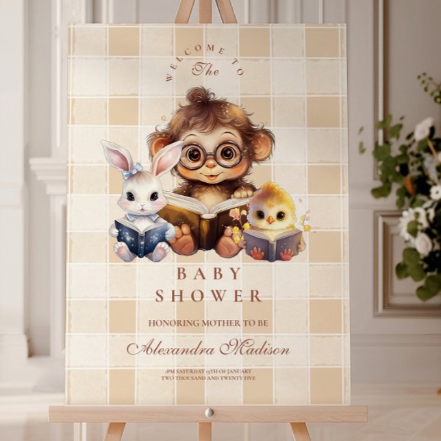 Baby Shower Book Club Theme Foam Board (Creator Uploaded)