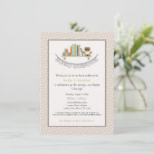 Baby Shower Book Themed Unisex Invitation (Standing Front)
