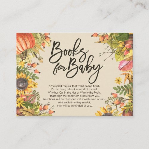 Baby Shower Books for Baby  Bring a book Request Enclosure Card