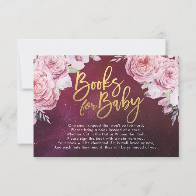 Baby Shower Books for Baby / Bring a book Request Invitation (Front)