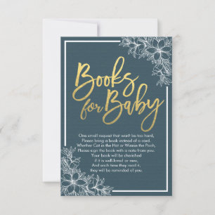 Baby Shower Books for Baby / Bring a book Request Invitation