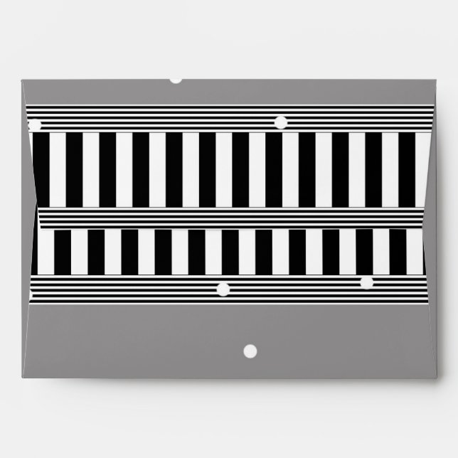 Baby Shower Bottle & Mustache Modern Invitation Envelope (Back (Top Flap))