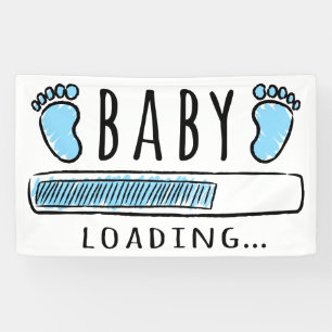 Baby Shower Boy Baby Boy Loading Banner