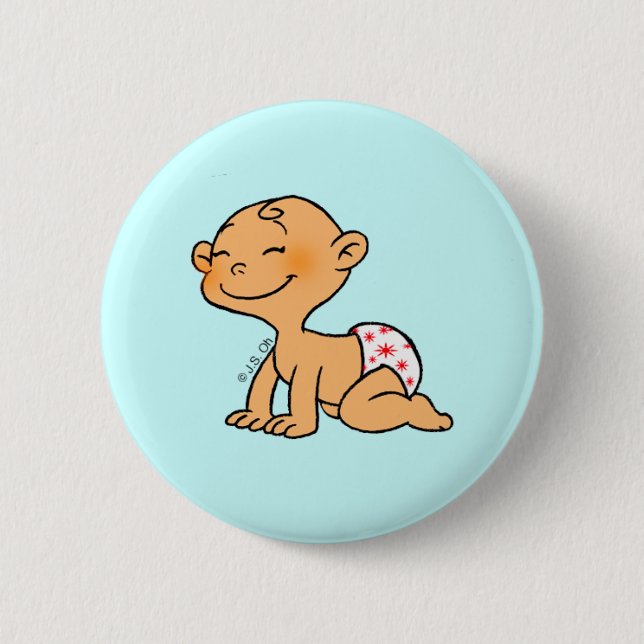 Baby Shower (boy) Button (Front)