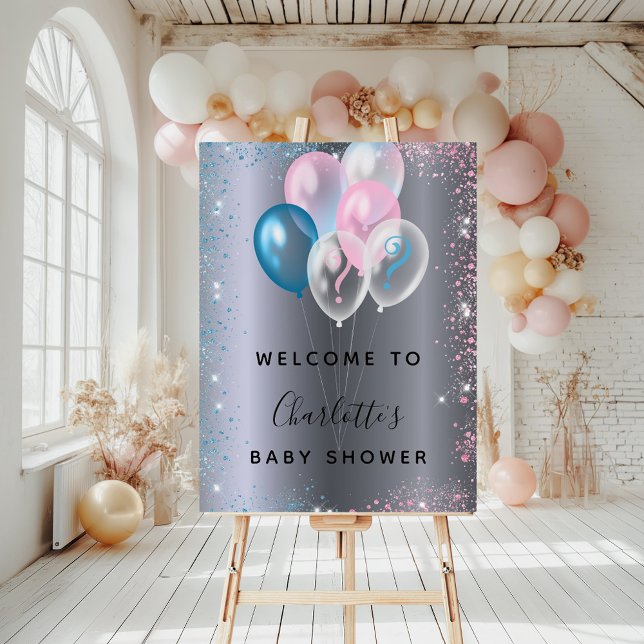Baby Shower boy girl blue pink welcome Foam Board (Creator Uploaded)