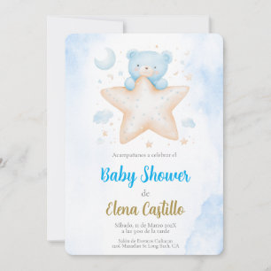 Baby Shower boy in Spanish Invitation