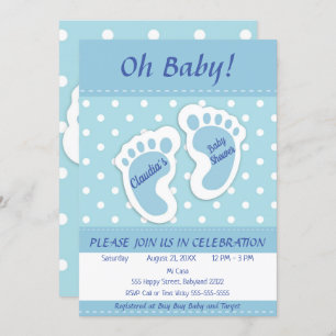 Baby Shower Boy Invitation