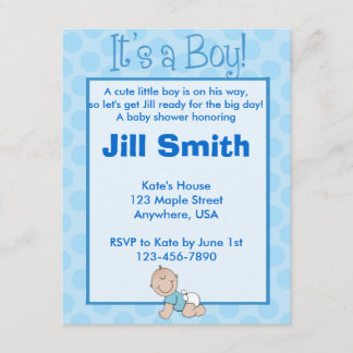 Baby Shower - Boy Invitation
