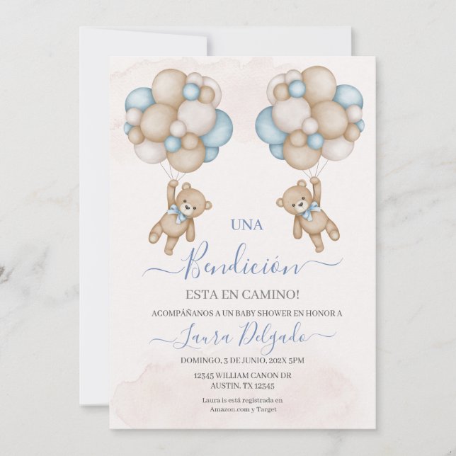 Baby Shower Boy Invitation (Front)