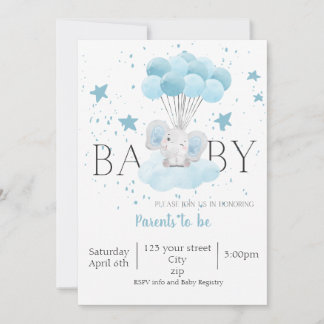 Baby shower Boy Invitation
