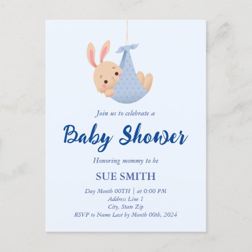 Baby Shower Boy Invite