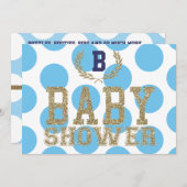 Baby Shower BOY "LOVE PINK Inspired" Invitation (Front/Back)