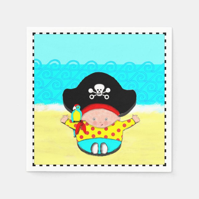 baby shower boy napkins (Front)