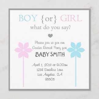 Baby Shower Boy or Girl Invitation