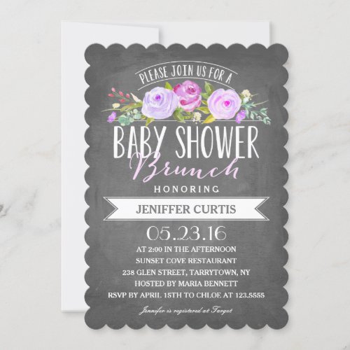 Baby Shower Brunch Invitation