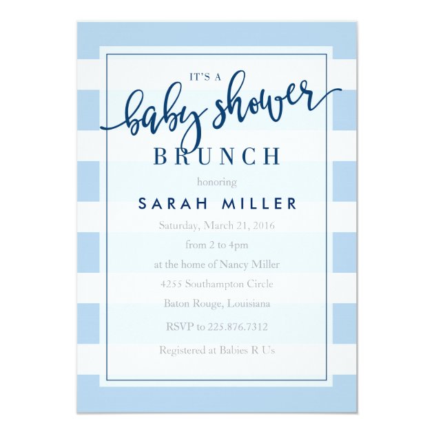 baby shower dinner invitation