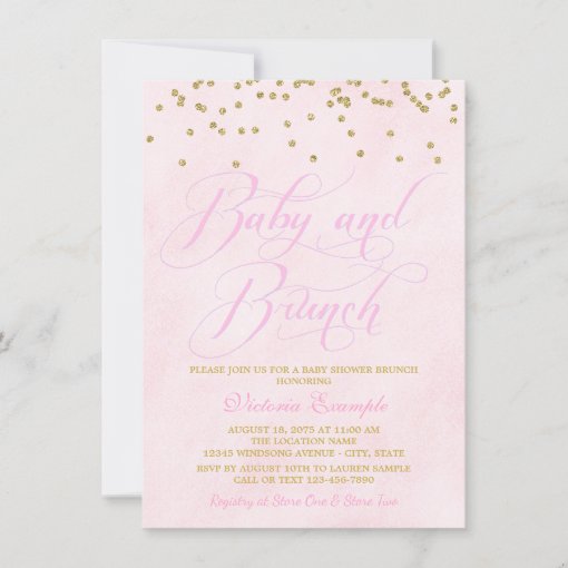 Baby Shower Brunch Invitations | Zazzle