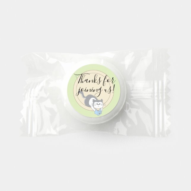 Baby Shower Build a Library Blue Life Saver® Mints (Front)