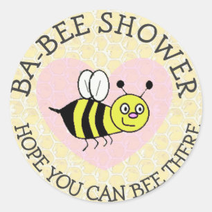 Baby Shower Bumble Bee Sticker