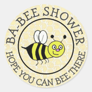 Baby Shower Bumble Bee Sticker