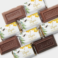 Baby Shower Bumble Bees Name Hershey's Miniatures