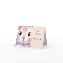 Baby Shower Bunny Pastel Pink Cute