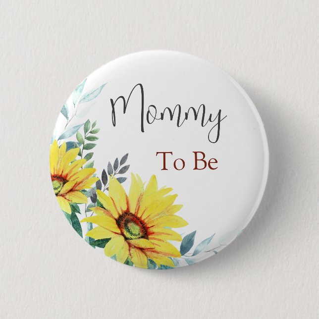 Baby shower button "Mommy To Be" (Front)