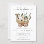 Baby Shower By Mail Animals Greenery Boho  Invitation (Front)