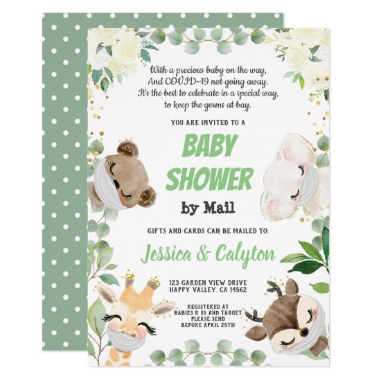 Baby Shower By Mail Gender Neutral Woodland Animal Invitation