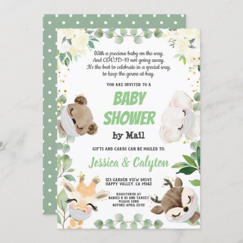 Baby Shower By Mail Gender Neutral Woodland Animal Invitation
