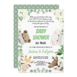 Baby Shower By Mail Gender Neutral Woodland Animal Invitation Baby Shower By Mail Gender Neutral Woodland Animal Invitation