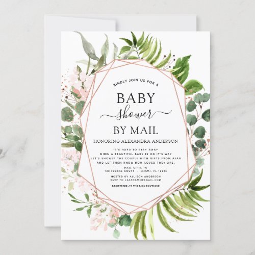 Baby Shower by Mail Greenery Botanical Eucalyptus Invitation