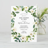 Baby Shower by Mail Greenery invitation (Standing Front)